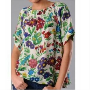 See by Chloe floral silk top blouse
